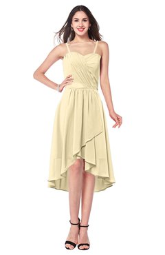 ColsBM Lavern Cornhusk Bridesmaid Dresses Sleeveless Asymmetric Ruching A-line Elegant Sweetheart