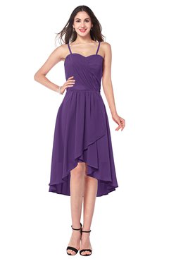 ColsBM Lavern Dark Purple Bridesmaid Dresses Sleeveless Asymmetric Ruching A-line Elegant Sweetheart