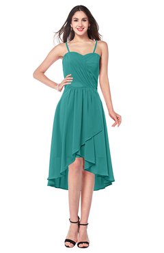 ColsBM Lavern Emerald Green Bridesmaid Dresses Sleeveless Asymmetric Ruching A-line Elegant Sweetheart
