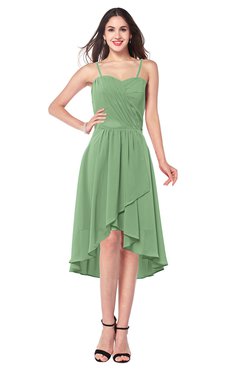 ColsBM Lavern Fair Green Bridesmaid Dresses Sleeveless Asymmetric Ruching A-line Elegant Sweetheart