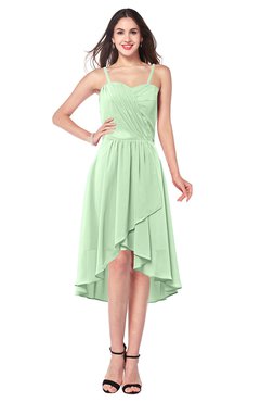 ColsBM Lavern Light Green Bridesmaid Dresses Sleeveless Asymmetric Ruching A-line Elegant Sweetheart