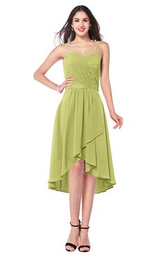 ColsBM Lavern Linden Green Bridesmaid Dresses Sleeveless Asymmetric Ruching A-line Elegant Sweetheart