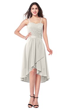 ColsBM Lavern Off White Bridesmaid Dresses Sleeveless Asymmetric Ruching A-line Elegant Sweetheart
