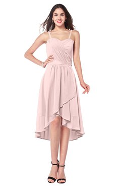 ColsBM Lavern Pastel Pink Bridesmaid Dresses Sleeveless Asymmetric Ruching A-line Elegant Sweetheart