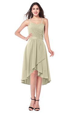 ColsBM Lavern Putty Bridesmaid Dresses Sleeveless Asymmetric Ruching A-line Elegant Sweetheart