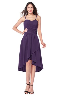 ColsBM Lavern Violet Bridesmaid Dresses Sleeveless Asymmetric Ruching A-line Elegant Sweetheart
