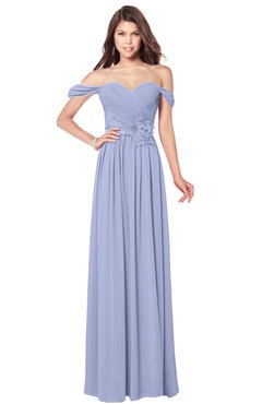ColsBM Kaolin Lavender Bridesmaid Dresses A-line Floor Length Zip up Short Sleeve Appliques Gorgeous