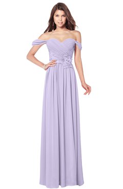 ColsBM Kaolin Light Purple Bridesmaid Dresses A-line Floor Length Zip up Short Sleeve Appliques Gorgeous