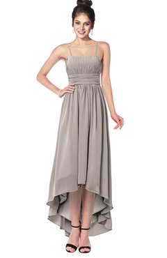 ColsBM Kinsley Fawn Bridesmaid Dresses Half Backless Hi-Lo A-line Mature Sleeveless Spaghetti
