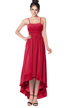 ColsBM Kinsley Lollipop Bridesmaid Dresses Half Backless Hi-Lo A-line Mature Sleeveless Spaghetti