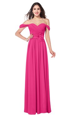 ColsBM Katelyn Fandango Pink Bridesmaid Dresses Zip up A-line Floor Length Sweetheart Short Sleeve Gorgeous