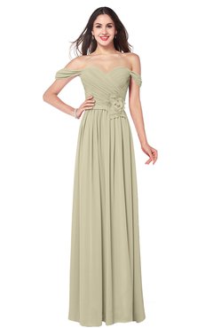 ColsBM Katelyn Putty Bridesmaid Dresses Zip up A-line Floor Length Sweetheart Short Sleeve Gorgeous