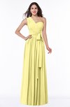ColsBM Emmeline Daffodil Modern A-line Half Backless Chiffon Floor Length Ruching Plus Size Bridesmaid Dresses