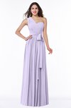 ColsBM Emmeline Light Purple Modern A-line Half Backless Chiffon Floor Length Ruching Plus Size Bridesmaid Dresses