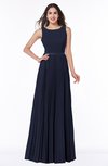 ColsBM Nicole Dark Sapphire Elegant A-line Sleeveless Chiffon Floor Length Pleated Plus Size Bridesmaid Dresses