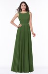 ColsBM Nicole Garden Green Elegant A-line Sleeveless Chiffon Floor Length Pleated Plus Size Bridesmaid Dresses