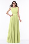 ColsBM Nicole Lime Green Elegant A-line Sleeveless Chiffon Floor Length Pleated Plus Size Bridesmaid Dresses