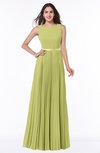 ColsBM Nicole Linden Green Elegant A-line Sleeveless Chiffon Floor Length Pleated Plus Size Bridesmaid Dresses