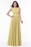 ColsBM Nicole New Wheat Elegant A-line Sleeveless Chiffon Floor Length Pleated Plus Size Bridesmaid Dresses