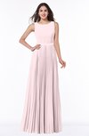 ColsBM Nicole Petal Pink Elegant A-line Sleeveless Chiffon Floor Length Pleated Plus Size Bridesmaid Dresses