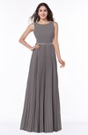 ColsBM Nicole Ridge Grey Elegant A-line Sleeveless Chiffon Floor Length Pleated Plus Size Bridesmaid Dresses