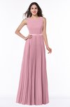 ColsBM Nicole Rosebloom Elegant A-line Sleeveless Chiffon Floor Length Pleated Plus Size Bridesmaid Dresses