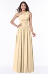 ColsBM Nova Apricot Gelato Modern A-line Asymmetric Neckline Sleeveless Half Backless Chiffon Plus Size Bridesmaid Dresses