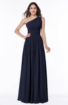 ColsBM Nova Dark Sapphire Modern A-line Asymmetric Neckline Sleeveless Half Backless Chiffon Plus Size Bridesmaid Dresses
