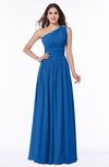 ColsBM Nova Royal Blue Modern A-line Asymmetric Neckline Sleeveless Half Backless Chiffon Plus Size Bridesmaid Dresses
