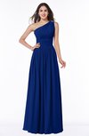 ColsBM Nova Sodalite Blue Modern A-line Asymmetric Neckline Sleeveless Half Backless Chiffon Plus Size Bridesmaid Dresses