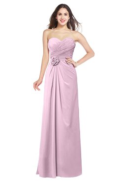 ColsBM Josie Baby Pink Glamorous Sweetheart Sleeveless Zip up Flower Plus Size Bridesmaid Dresses