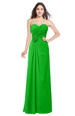 ColsBM Josie Jasmine Green Glamorous Sweetheart Sleeveless Zip up Flower Plus Size Bridesmaid Dresses