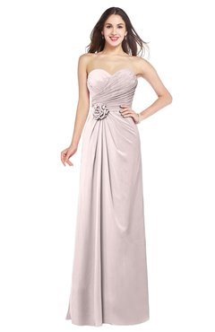 ColsBM Josie Light Pink Glamorous Sweetheart Sleeveless Zip up Flower Plus Size Bridesmaid Dresses