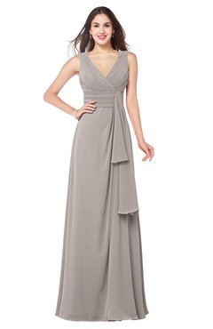 ColsBM Brenda Fawn Romantic Thick Straps Sleeveless Zipper Floor Length Sash Plus Size Bridesmaid Dresses