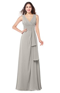 ColsBM Brenda Hushed Violet Romantic Thick Straps Sleeveless Zipper Floor Length Sash Plus Size Bridesmaid Dresses