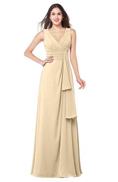 ColsBM Brenda Marzipan Romantic Thick Straps Sleeveless Zipper Floor Length Sash Plus Size Bridesmaid Dresses