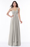 ColsBM Sophie Ashes Of Roses Elegant A-line Asymmetric Neckline Chiffon Floor Length Ruching Plus Size Bridesmaid Dresses