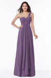 ColsBM Sophie Chinese Violet Elegant A-line Asymmetric Neckline Chiffon Floor Length Ruching Plus Size Bridesmaid Dresses