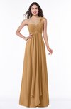 ColsBM Sophie Doe Elegant A-line Asymmetric Neckline Chiffon Floor Length Ruching Plus Size Bridesmaid Dresses