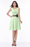 ColsBM Julie Seacrest Glamorous V-neck Sleeveless Zip up Knee Length Flower Plus Size Bridesmaid Dresses