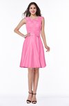 ColsBM Delilah Carnation Pink Informal A-line Jewel Sleeveless Sash Plus Size Bridesmaid Dresses