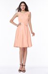 ColsBM Delilah Fresh Salmon Informal A-line Jewel Sleeveless Sash Plus Size Bridesmaid Dresses