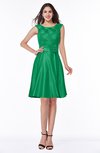 ColsBM Delilah Green Informal A-line Jewel Sleeveless Sash Plus Size Bridesmaid Dresses