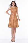 ColsBM Delilah Light Brown Informal A-line Jewel Sleeveless Sash Plus Size Bridesmaid Dresses