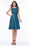 ColsBM Delilah Moroccan Blue Informal A-line Jewel Sleeveless Sash Plus Size Bridesmaid Dresses