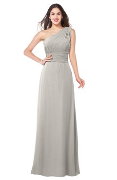 ColsBM Aislinn Ashes Of Roses Modest A-line Sleeveless Half Backless Floor Length Ribbon Plus Size Bridesmaid Dresses