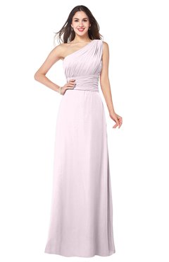 ColsBM Aislinn Blush Modest A-line Sleeveless Half Backless Floor Length Ribbon Plus Size Bridesmaid Dresses