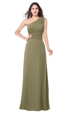 ColsBM Aislinn Boa Modest A-line Sleeveless Half Backless Floor Length Ribbon Plus Size Bridesmaid Dresses