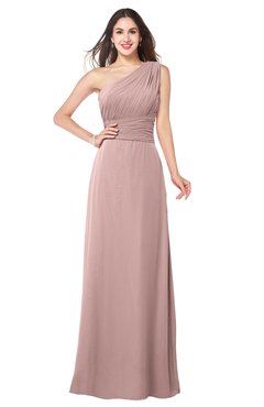 ColsBM Aislinn Bridal Rose Modest A-line Sleeveless Half Backless Floor Length Ribbon Plus Size Bridesmaid Dresses