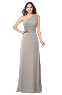 ColsBM Aislinn Fawn Modest A-line Sleeveless Half Backless Floor Length Ribbon Plus Size Bridesmaid Dresses